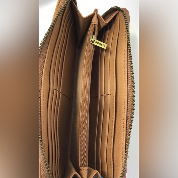 Fossil Felicity Satchel Crossbody Shoulder Bag Spring Bouquet and Wallet - Picture 6 of 9